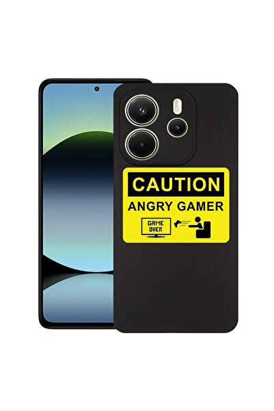 bestcase ¬Æ Husa pentru Xiaomi Redmi Note 14, Angry Gamer, Slim Silicon 0.8MM...