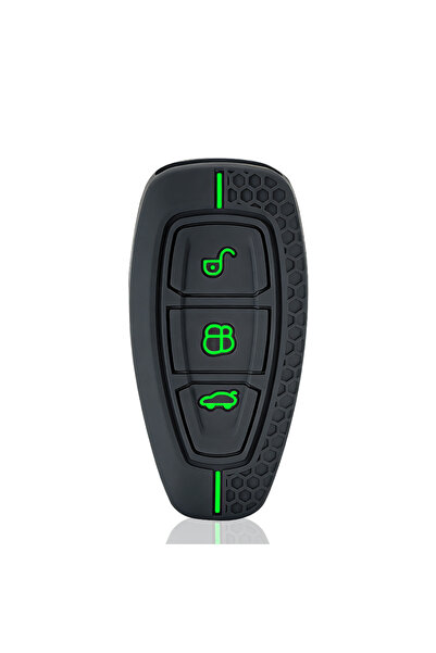 Choice4 Green Line New Silicone Car Key Case For Ford Grand C Max Focus Monde...