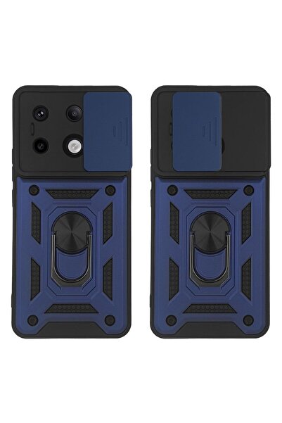 Sonique Θήκη Ring Armor CamPro για Xiaomi Redmi Note 13 Pro 5G / Poco X6 5G Μπλέ