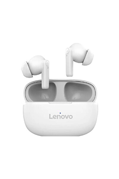 LENOVO Ακουστικά Bluetooth HT05 με Θήκη Φόρτισης Λευκό