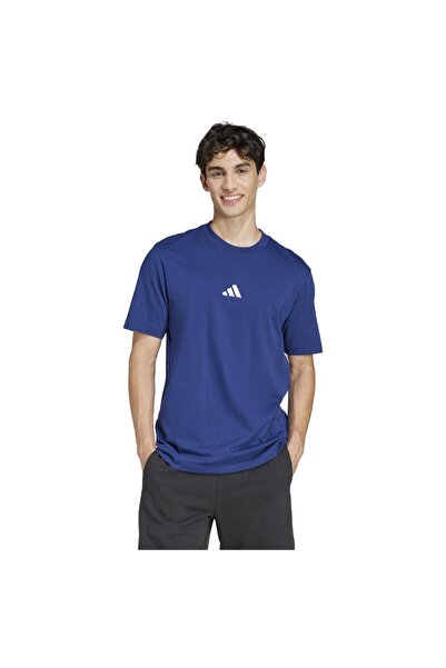 adidas Tricou bărbătesc cu mânecă scurtă, Essentials, cu logo mic, din jerseu...
