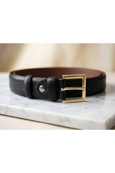 UstaDerici 100% Genuine Buffalo Leather 3 cm Double Layer Women's Belt