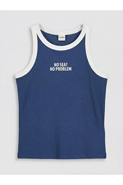 LC Waikiki Printed Girls' Ribbed Tank Top