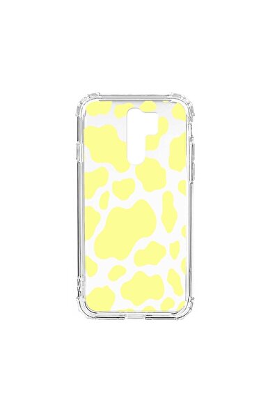 bestcase Husa Anti Shock Silicon Compatibila cu Xiaomi Redmi 9, Yellow Cow, M...