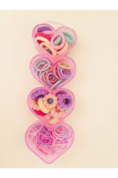 MY VİNTAGE Children's Buckle Set in Heart-Shaped Box – Approximately 100 Colo...