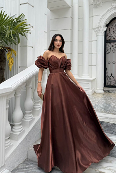Sindimoda Burçak Balon Kol Prenses Abiye 401