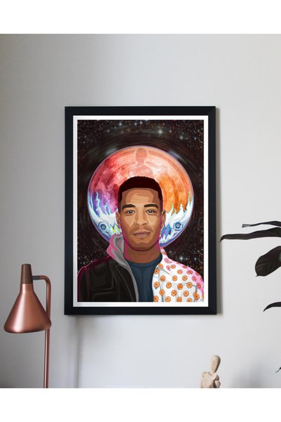 Boomah Accessories Kid Cudi Poster with Frame 30x40cm