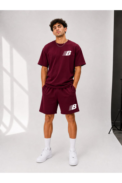 ZAVIXO - Men's T-Shirt and Shorts Set Comfortable Casual Street Style