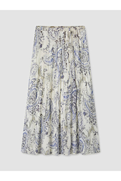 LC Waikiki I Beli Corded Embroidered Chiffon Pleated Skirt from Freezen Store