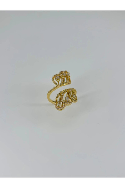 Twin Store Adjustable Zircon Stone Brass Bijouterie Ring - Yz0173-1