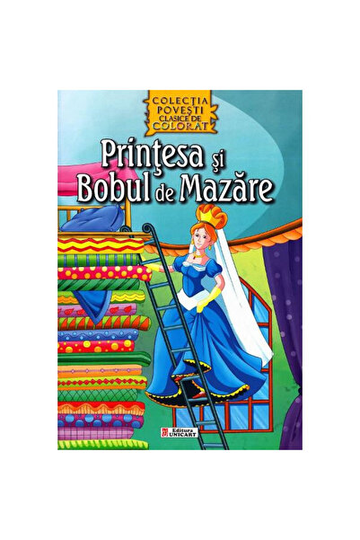 unicart Prințesa și bobul de mazăre - Pagini de colorat clasice