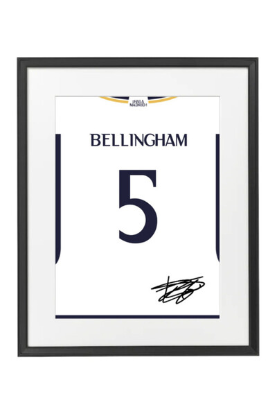 Boomah Accessories Jude Bellingham Real Madrid Autographed Jersey 2023-24 Pos...