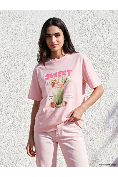 LC Waikiki تي شيرت نسائي مطبوع عليه I Bol Dikim من Freezen Store