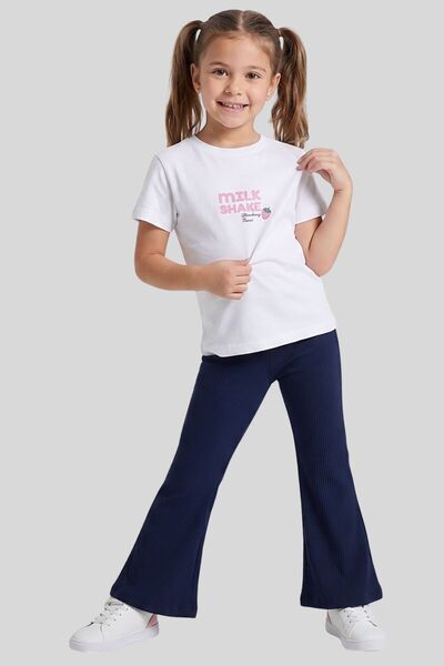 ww waka waka kids store Set majice sa printom mlečnog koktela i lepršavih pan...