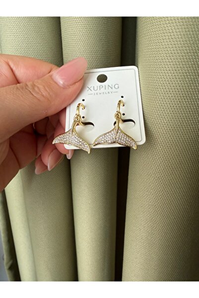 XUPING JEWELRY TuelaTaki / Xuping Zirkon Taşlı Deniz Kızı Kuyruğu Figürlü Sal...