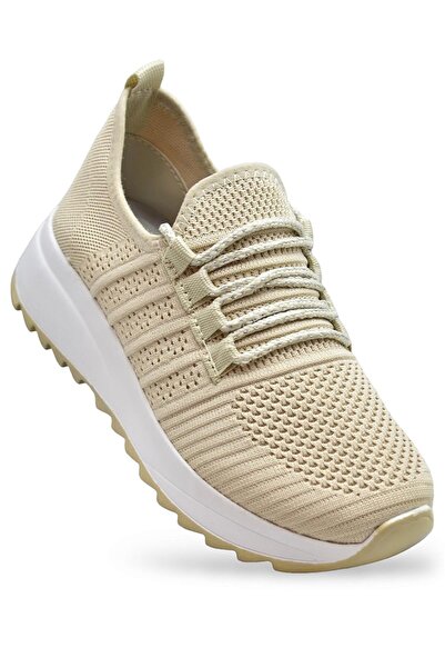 PAPATAY 2693 Orthopedic Sole Knitwear Lace-Up Daily Walking Women's Sports Sh...