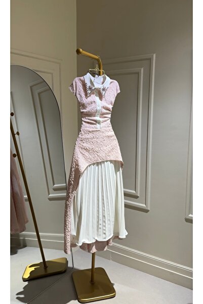 sacha ‎ 3-Color Pleated Midi Dress
