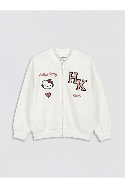 LC Waikiki Lcw Kids Hello Kitty Printed Girls' Zippered Sweatshirt