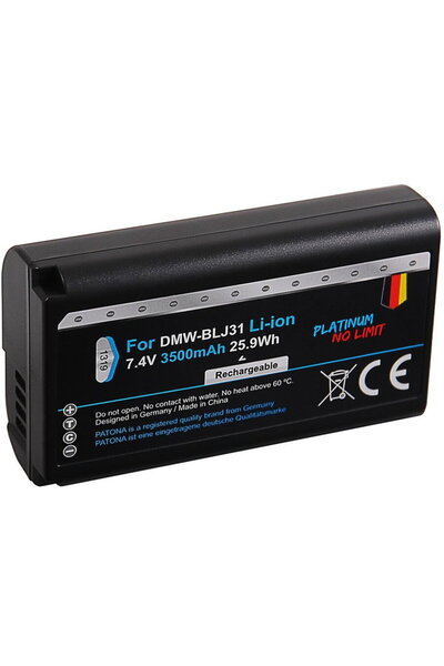 Patona Platinum DMW-BLJ31 3500mAh Battery replace Panasonic Lumix DC-S1 DC-S1...