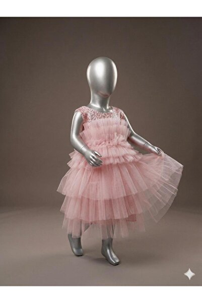 Asortix Girl's Evening Dress Princess Model Layered Tulle Birthday Wedding Dr...