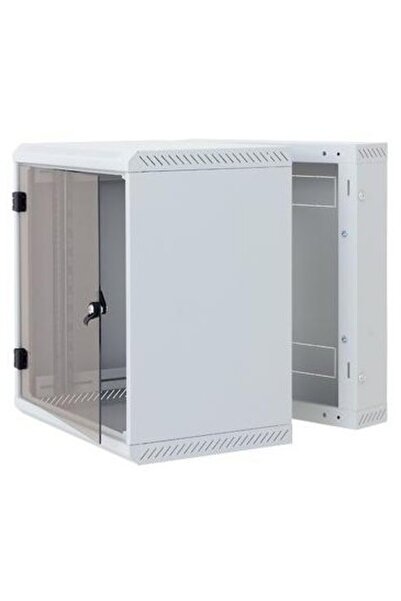 TRITON Rack de perete simplu, 6U, adâncime 500mm, cu ușă de sticlă și panouri...