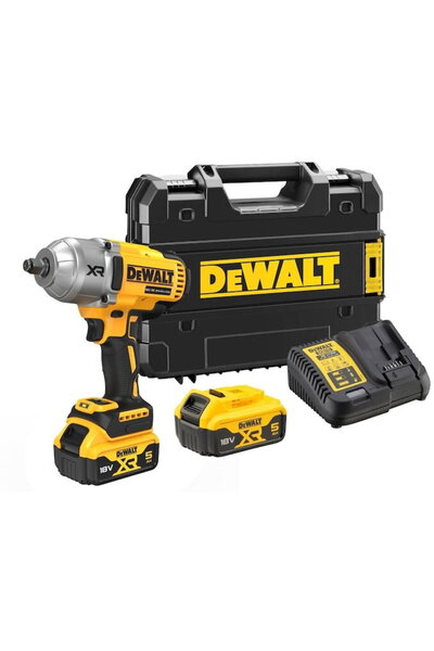 Dewalt - Impact wrench 1355 Nm, 1/2" square, with 2 18V, 5.0Ah batteries, cha...
