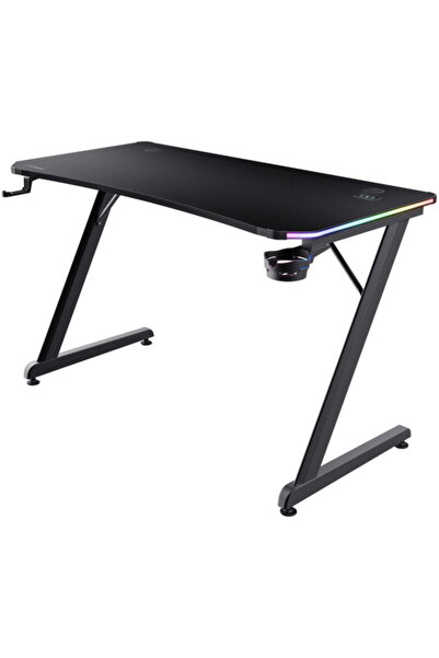 Trust GXT 709 Luminus RGB Birou de gaming, RGB, Negru