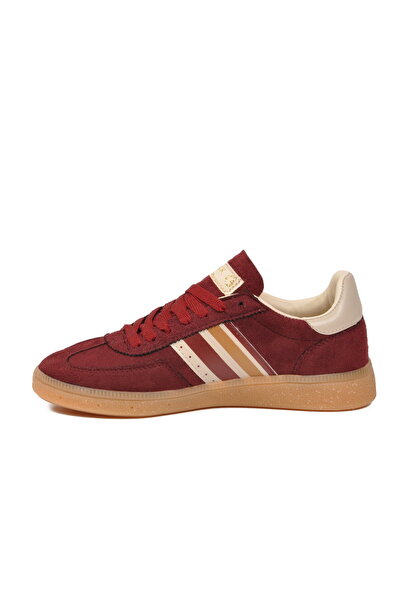 grijak Burgundy Lace-Up Flexible Unisex Sports Shoes 015 g