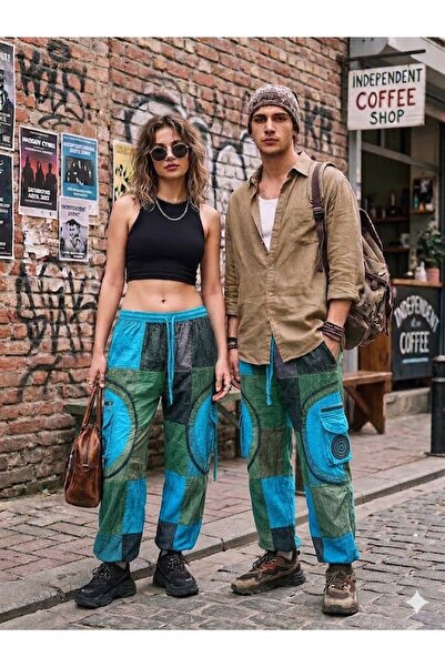 AYASOFYA OTANTIK Unisex Nepalese Authentic Ethnic Casual Hippie Bohemian Trou...