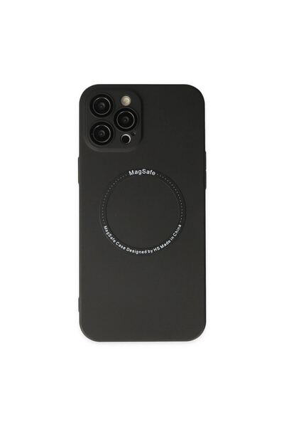OEM Apple iPhone 12 Pro Case Jack Magneticsafe Lens Silicone - Black