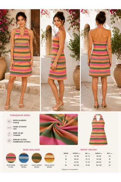 MB MİSSLADY COLLECTION Mimoza Yazlık ELBİSE ( AKDENİZ RÜYASI ELBİSE )