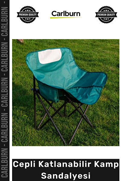 Carlburn #KampSandalyesi Oxford Kumaş Ergonomik Hafif Metal Profil Taşınabili...