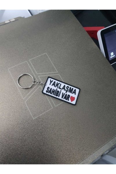 Abundix3Dstudio Humorous "There Is a Heartbeat" Written on It, Gift Keychain with Heart Detail