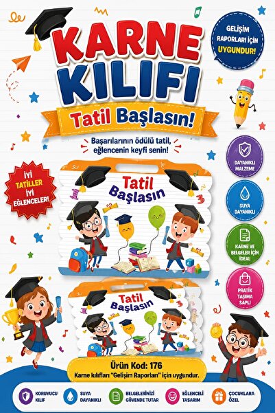 Ata Yayıncılık Ata School Report Book Cover (Suitable for Development Files) ...