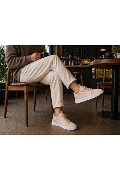 Tk Men's Tricot Black -White- Beige -Lacquer Sneakers Daily Orthopedic Shoes