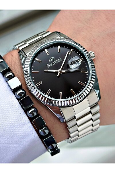 Bentini Men's Wrist Watch with Calendar – Steel Band, 3 Atm Water Resistant, ...