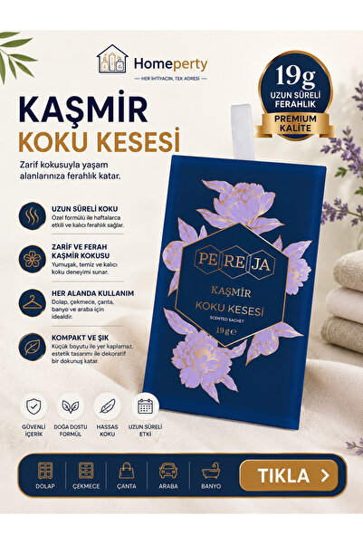 PAWPERTY Pereja Kaşmir Koku Kesesi 19 Gr Dolap Çekmece Oda ve Araç Kokulandırıcı