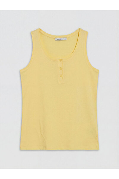 LC Waikiki New Season Yellow U-Neck Women's Undershirt from Güli̇s Gi̇yi̇m