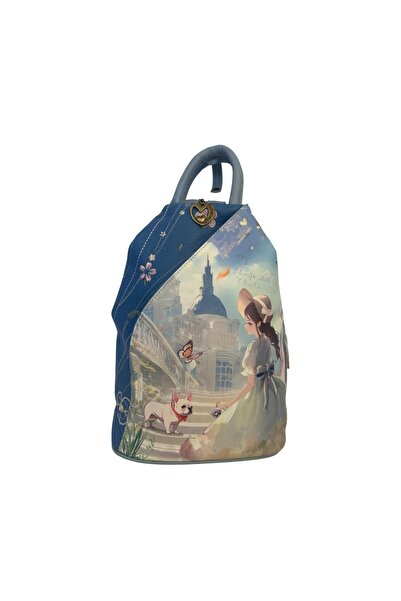 Sweet Candy Anti-theft Backpack for Women with Doll, Zippered Straps and Exte...