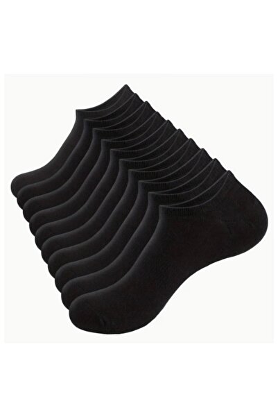 dehaine Set of 12 unisex socks for women and men, white socks, black socks, C...