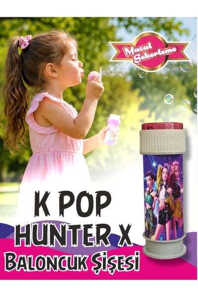 Masal Şekerleme K Pop Hunter X Temalı Köpük Baloncuk Oyuncağı Bubble Gun | Pa...