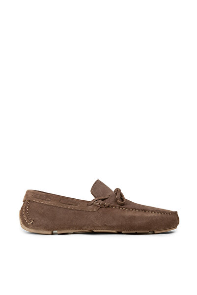 Deery Men's Genuine Suede Beige Loafers
