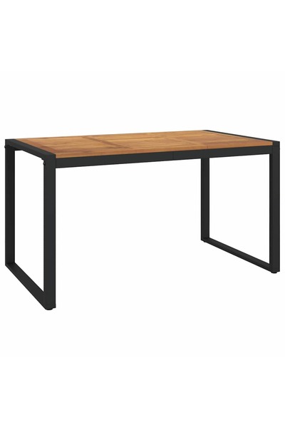 vidaxl Masă grădină picioare formă de U 140x80x75 cm lemn masiv acacia
