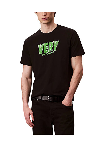 Calvin Klein Ανδρικό T-shirt Μαύρο LV04RD800G-UB1
