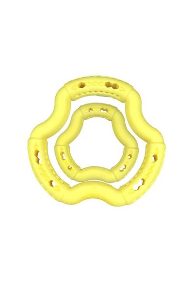 VADIGRAN Παιχνίδι Καουτσούκ TPR Ring Κίτρινο-Βανίλια 21cm 150gr
