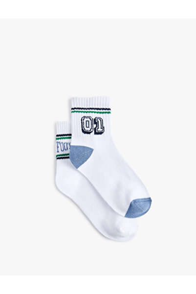 Koton Cotton Patterned 2-Piece Sock Set