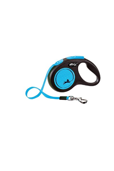 Flexi Neon Αυξομειούμενος Οδηγός Ιμάντας 5m έως 25kg Μπλε Medium