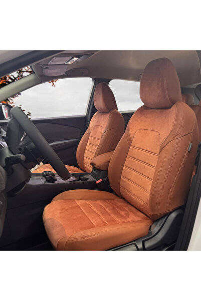 K-Design Nissan Qashqai Araca Özel Oto Koltuk Kılıfı - Tay Tüyü ve 1.Kalite Deri