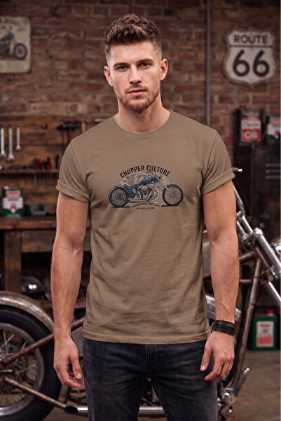 remonz تي شيرت Chopper Culture مصمم خصيصًا للدراجات النارية بتصميم خاص أسود ل...