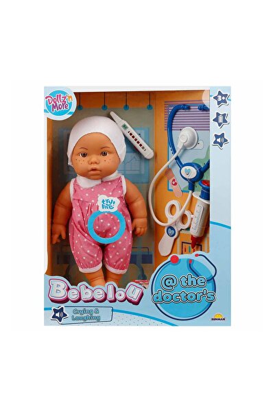 Dollz'n More Papusa bebelus, Dollz n More, Bebelou la doctor, 35 cm, roz